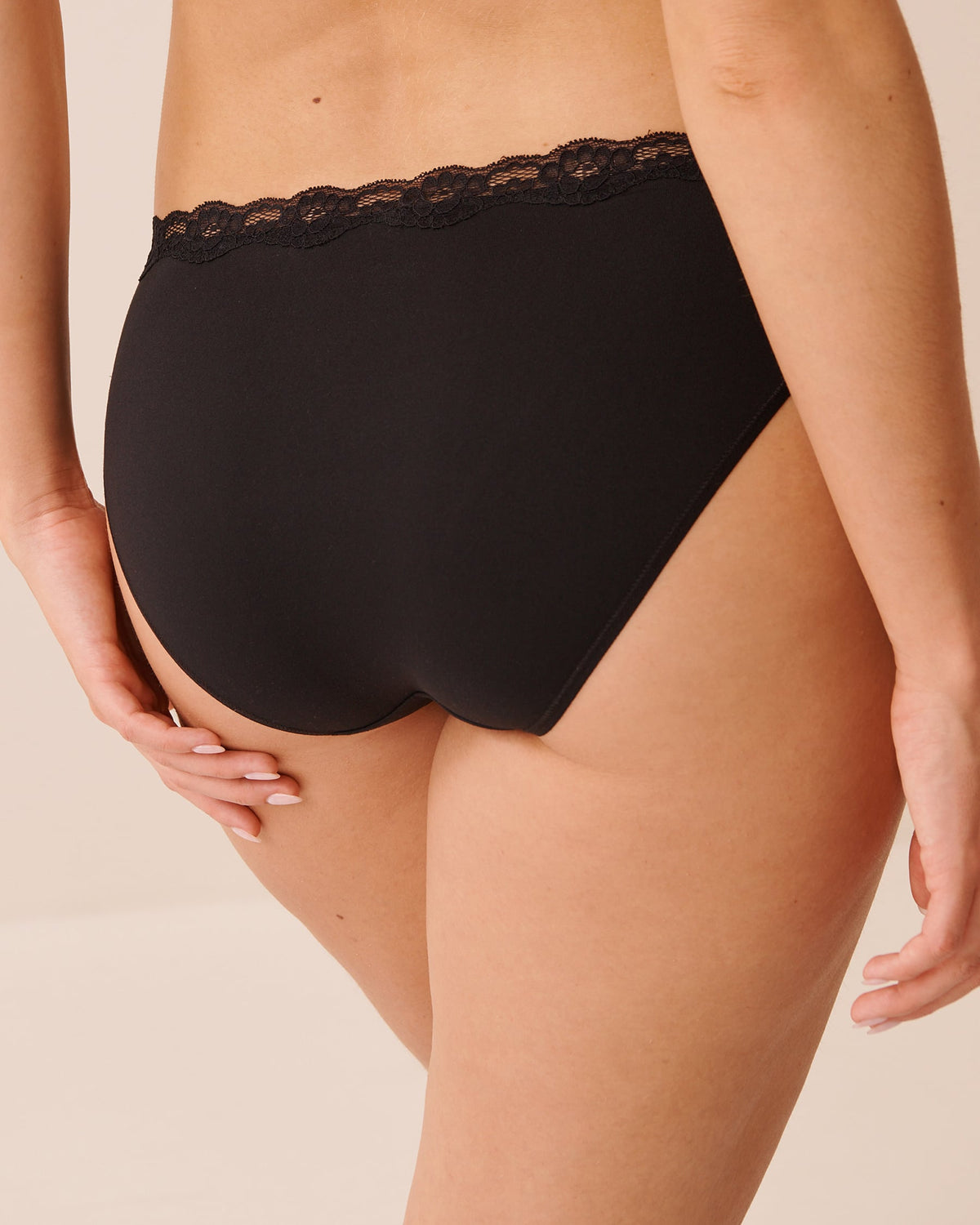 Super Soft Lace Trim Bikini Panty