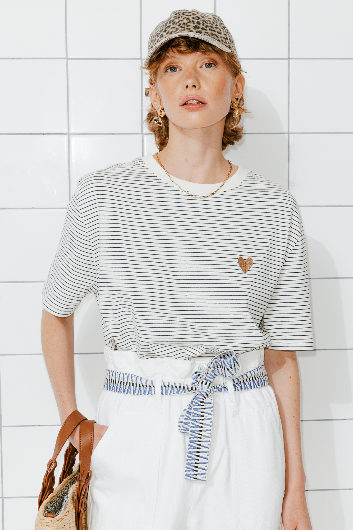 Promod T-Shirt With Heart Motif