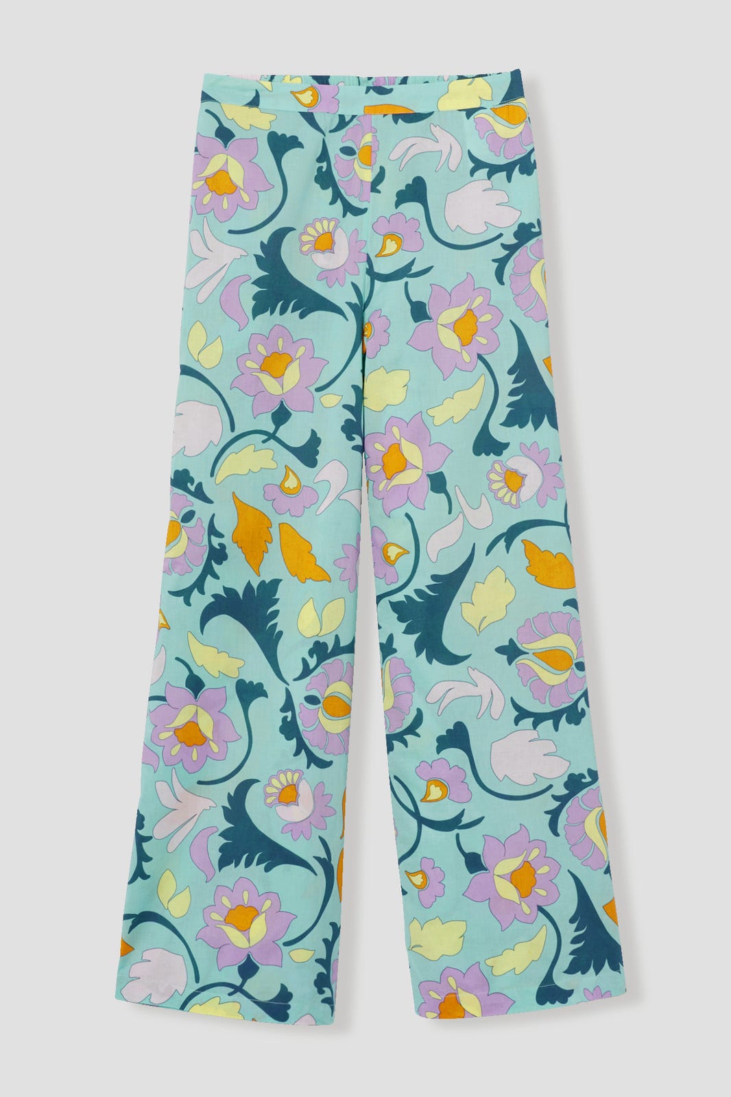 Promod Wide Leg Patterned Trousers