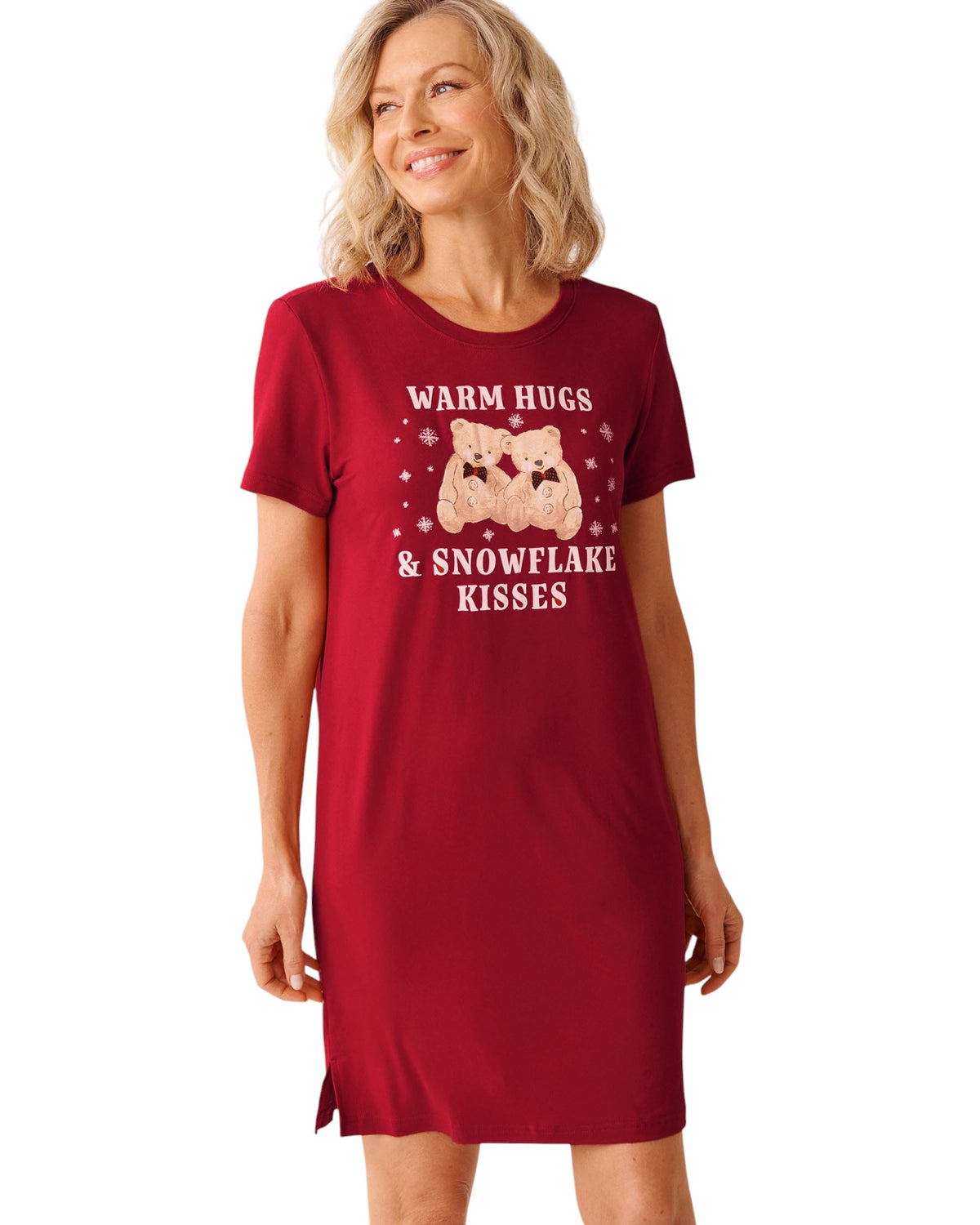 La Vie En Rose Deer Print Super Soft Sleepshirt