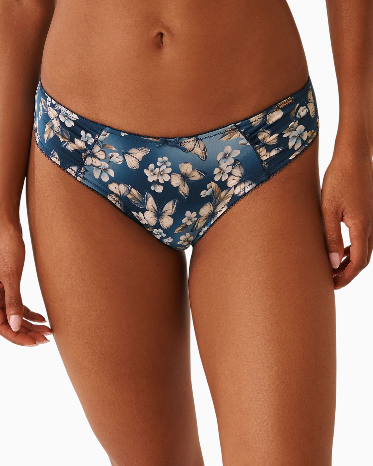 Back Cut-Out Microfiber Brazilian Panty