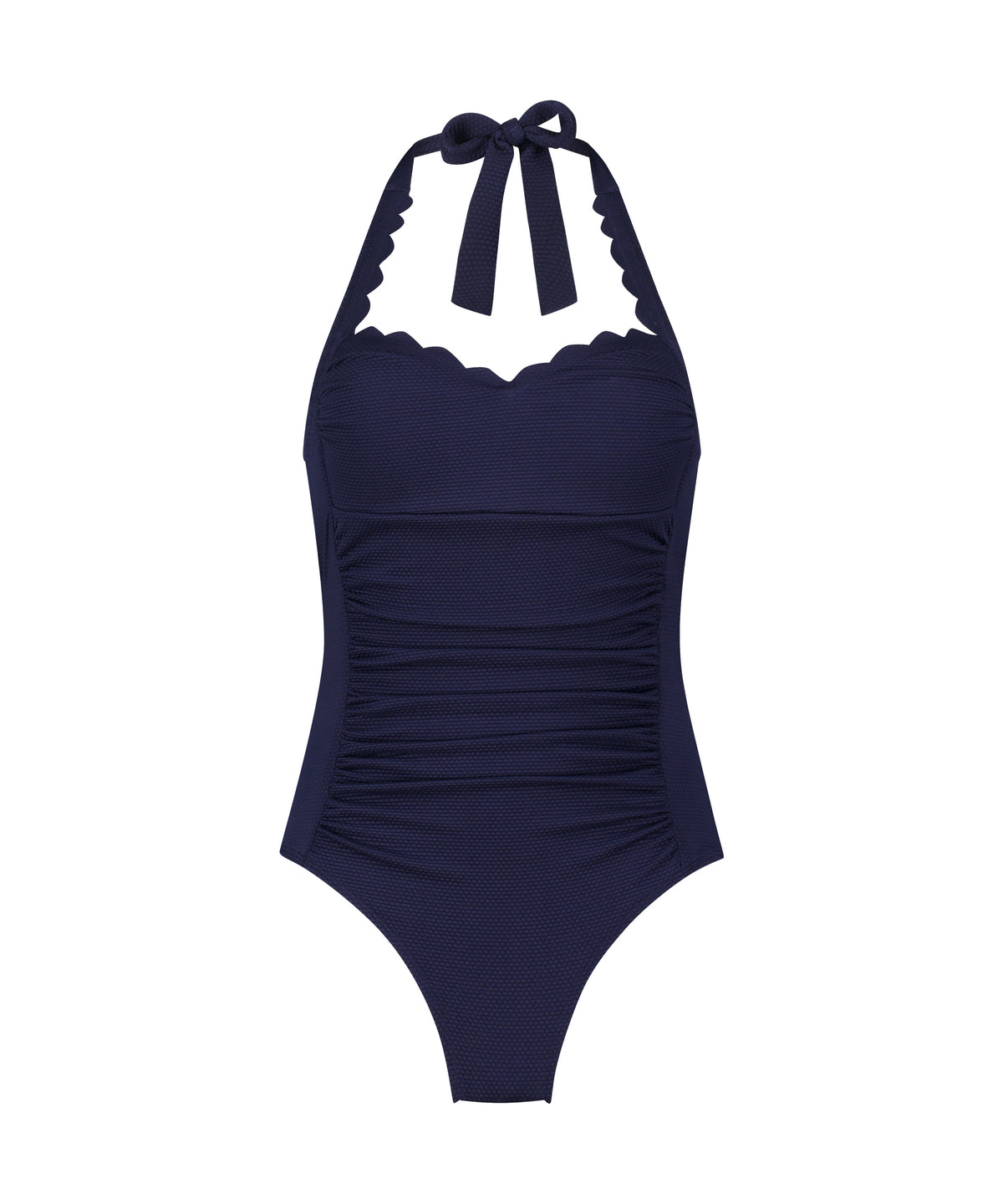 HUNKEMÖLLER Shaping Halter Scallop Swimsuit