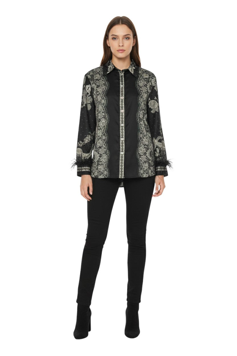 BSB Printed shirt with long sleeves