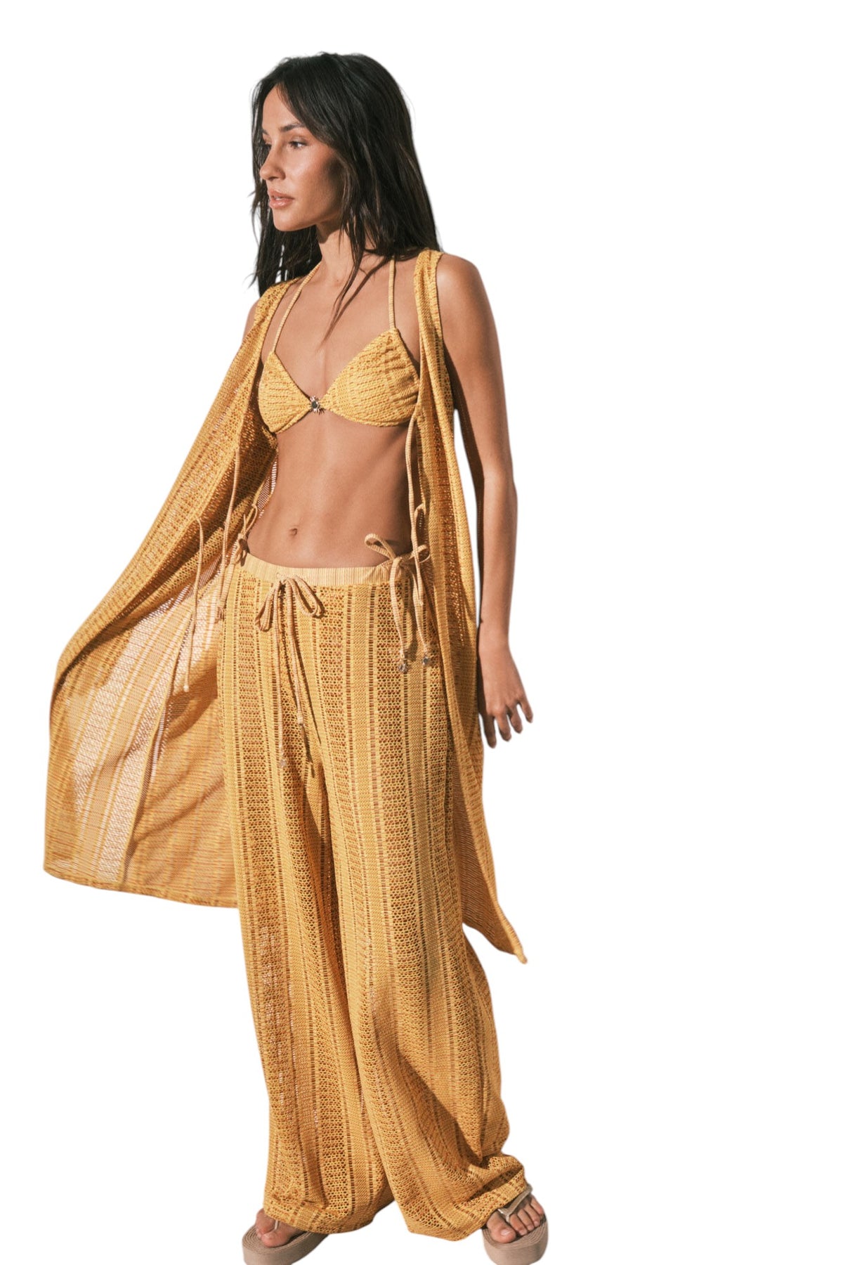 Women Secret Multicolor crochet long pants