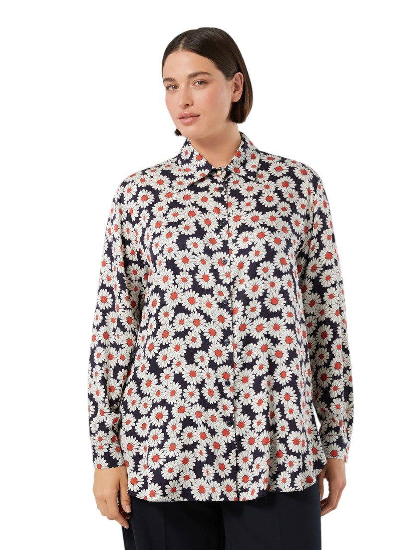 Marina Rinaldi Printed twill shirt