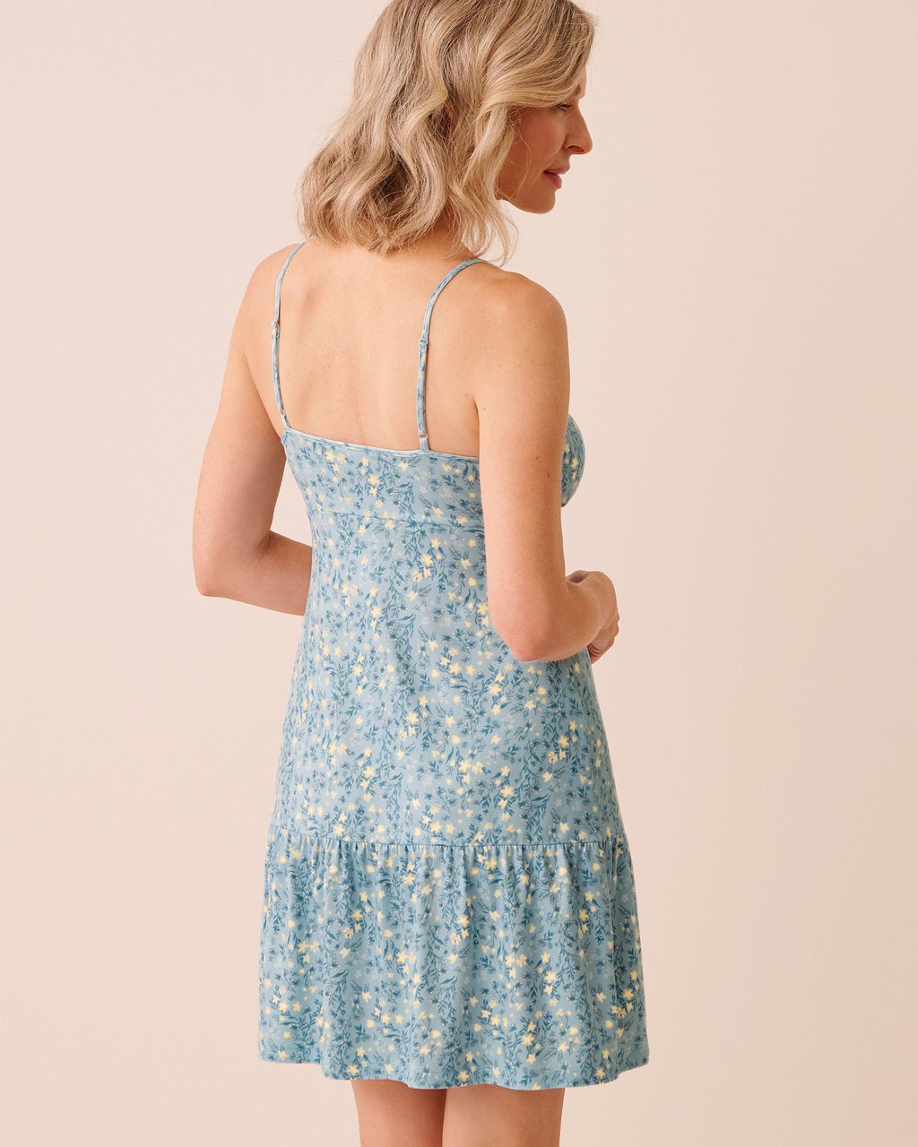 La vie en Rose Ditsy Floral Print Super Soft Tiered Nightie