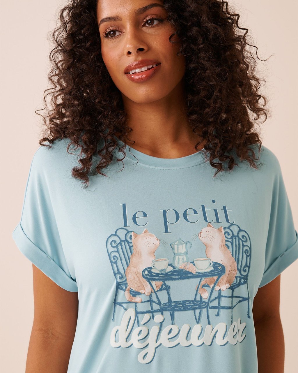 La vie en Rose Brunch Print Super Soft Sleepshirt