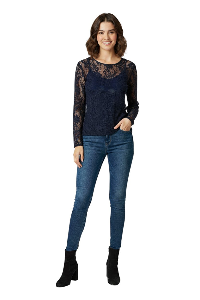 BSB Top with long sleeves with round neckline