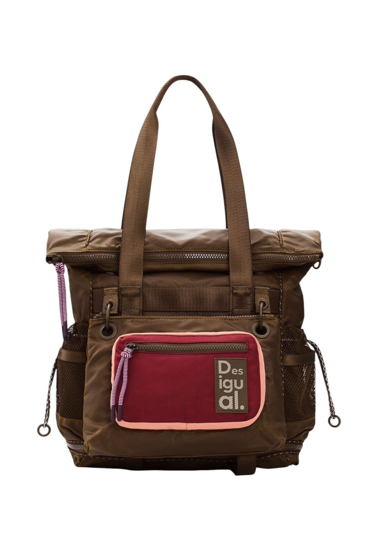 Desigual Large backpack with multiple straps detachable mini bag