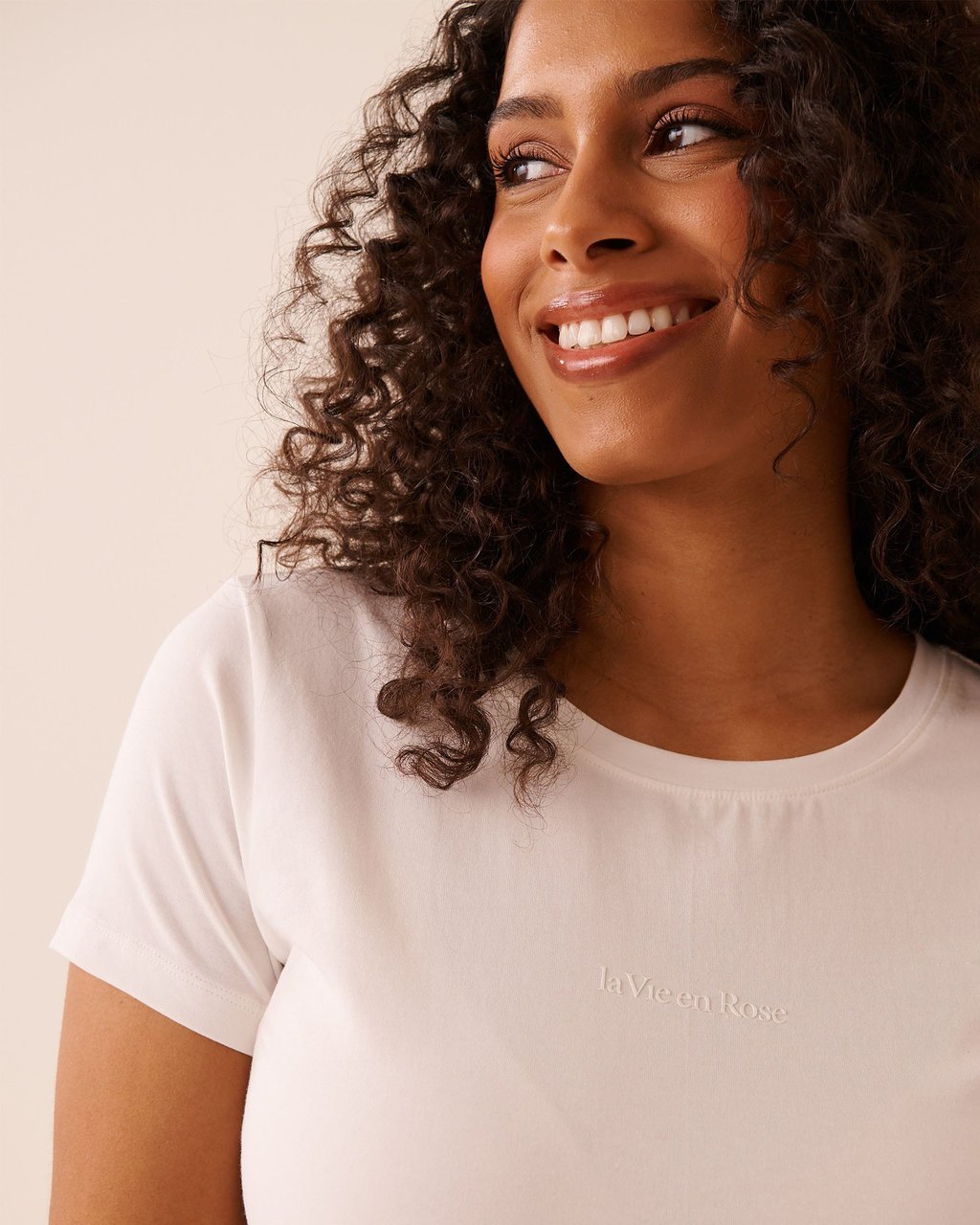 La vie en Rose Cotton T-shirt