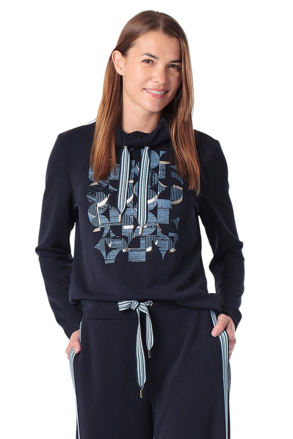 Gerry Weber Hoodie graphic print with hood