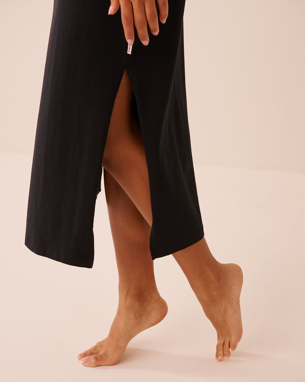 La vie en Rose Cotton Long Nightie with Shelf Bra