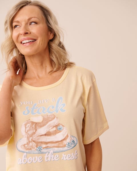 La vie en Rose Pancake Print Sleepshirt