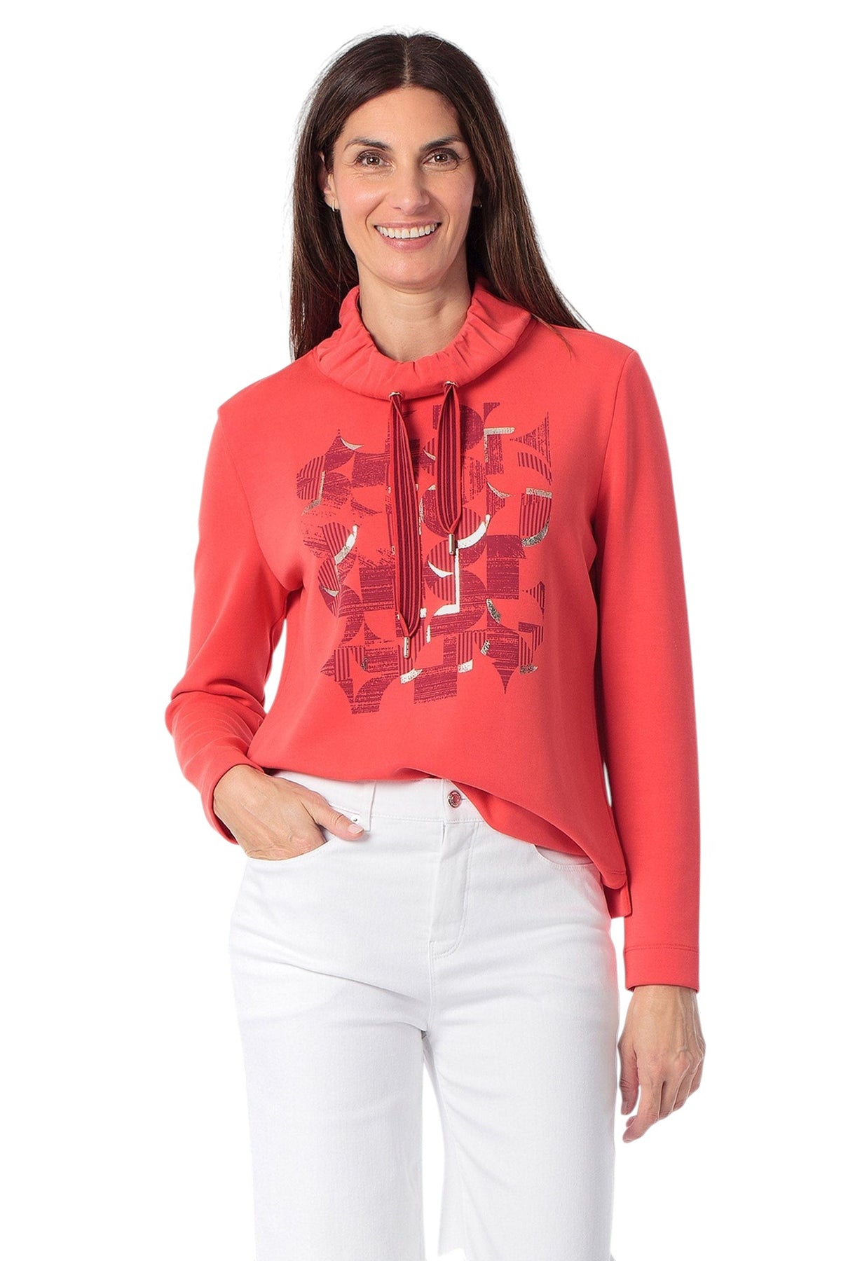 Gerry Weber Hoodie graphic print with hood