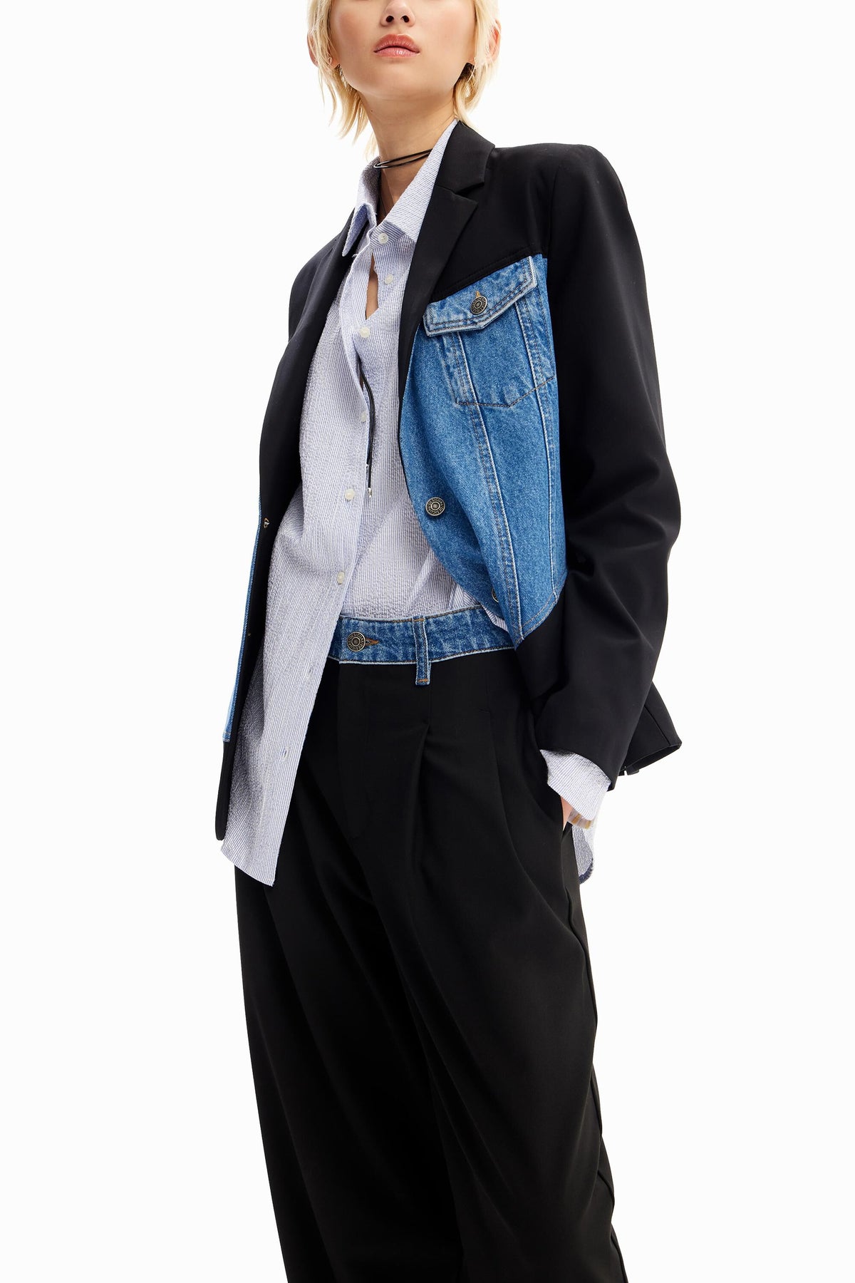 Desigual Hybrid Tailored Trousers