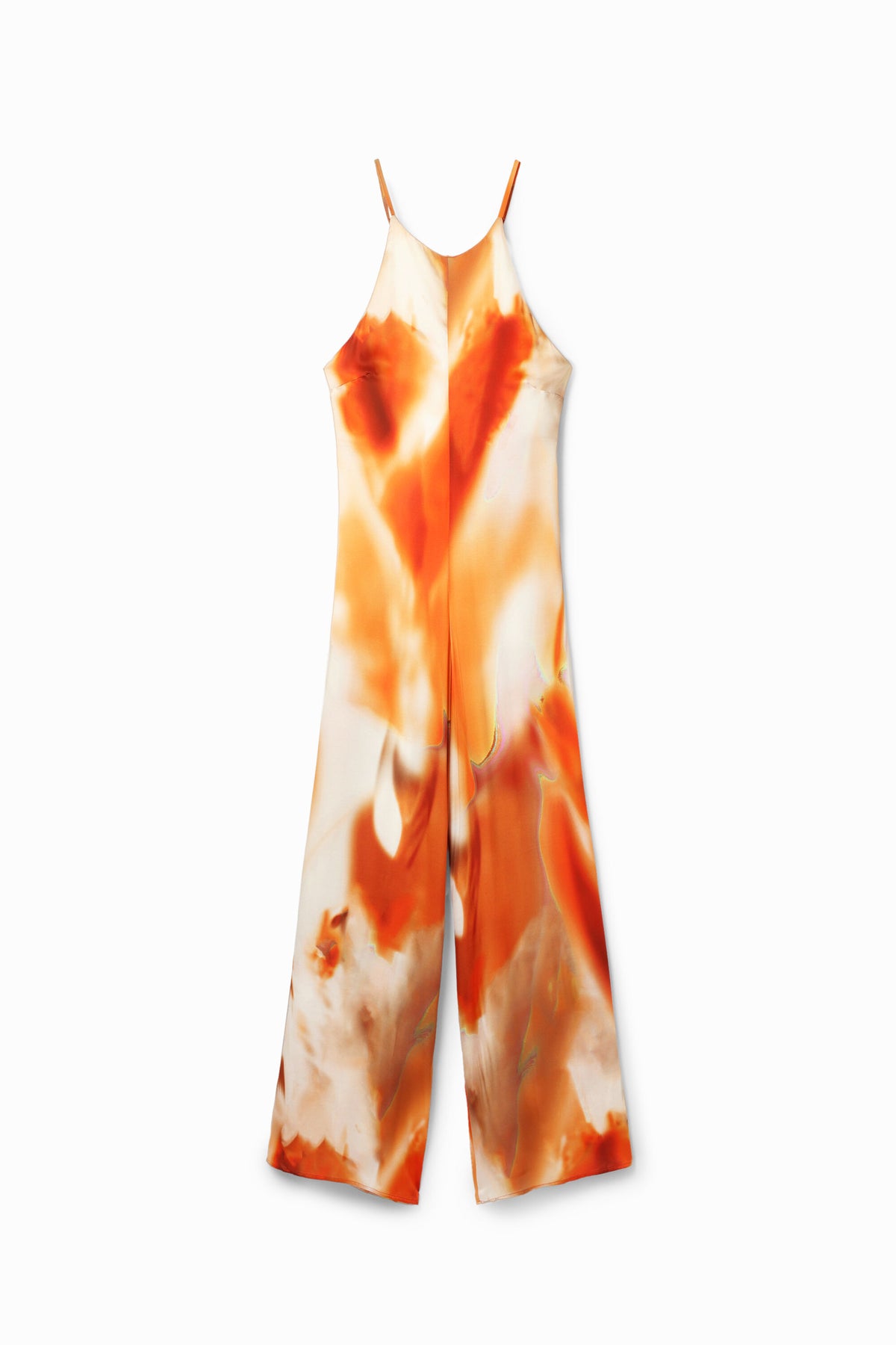 Desigual Abstract Print Halter Jumpsuit