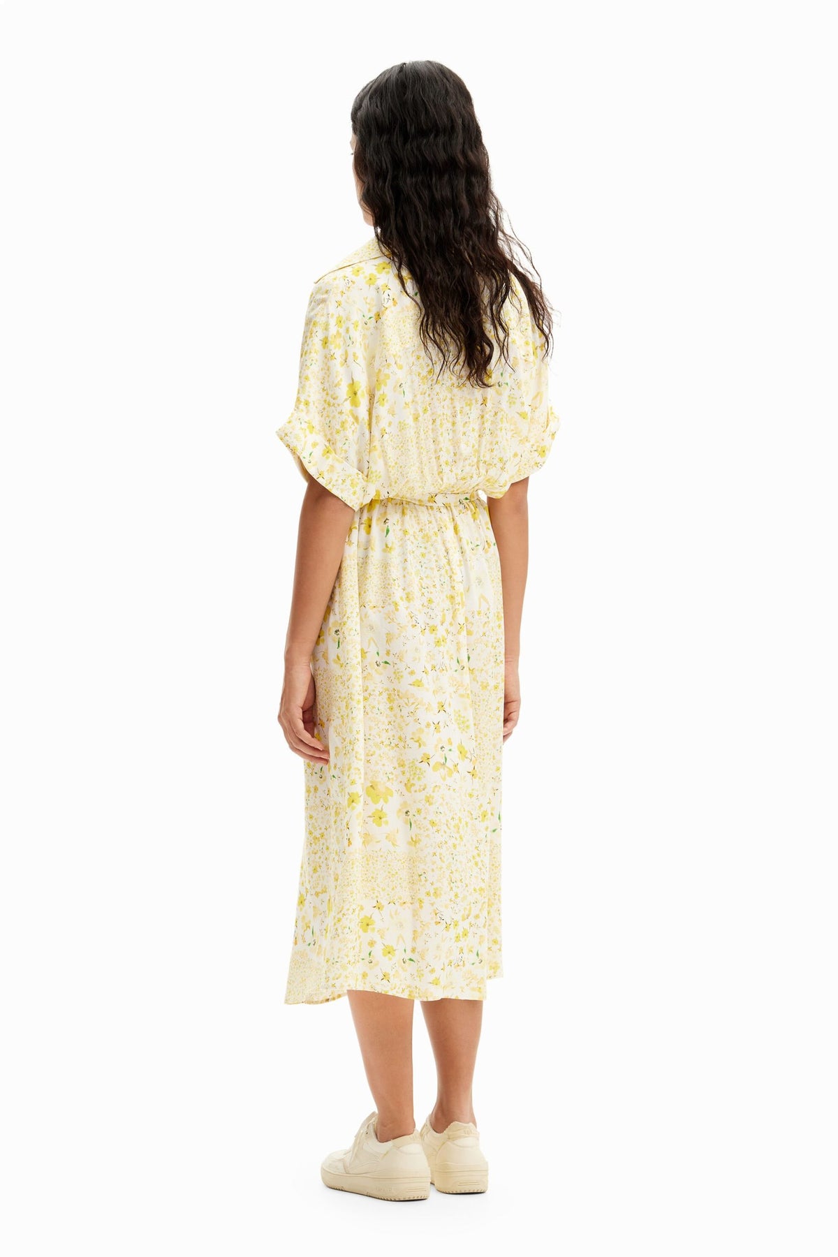 Desigual Floral Midi Shirt Dress
