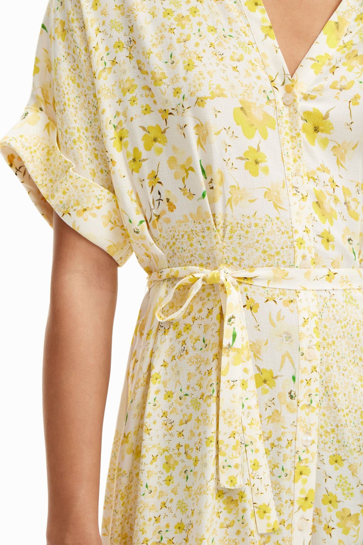 Desigual Floral Midi Shirt Dress