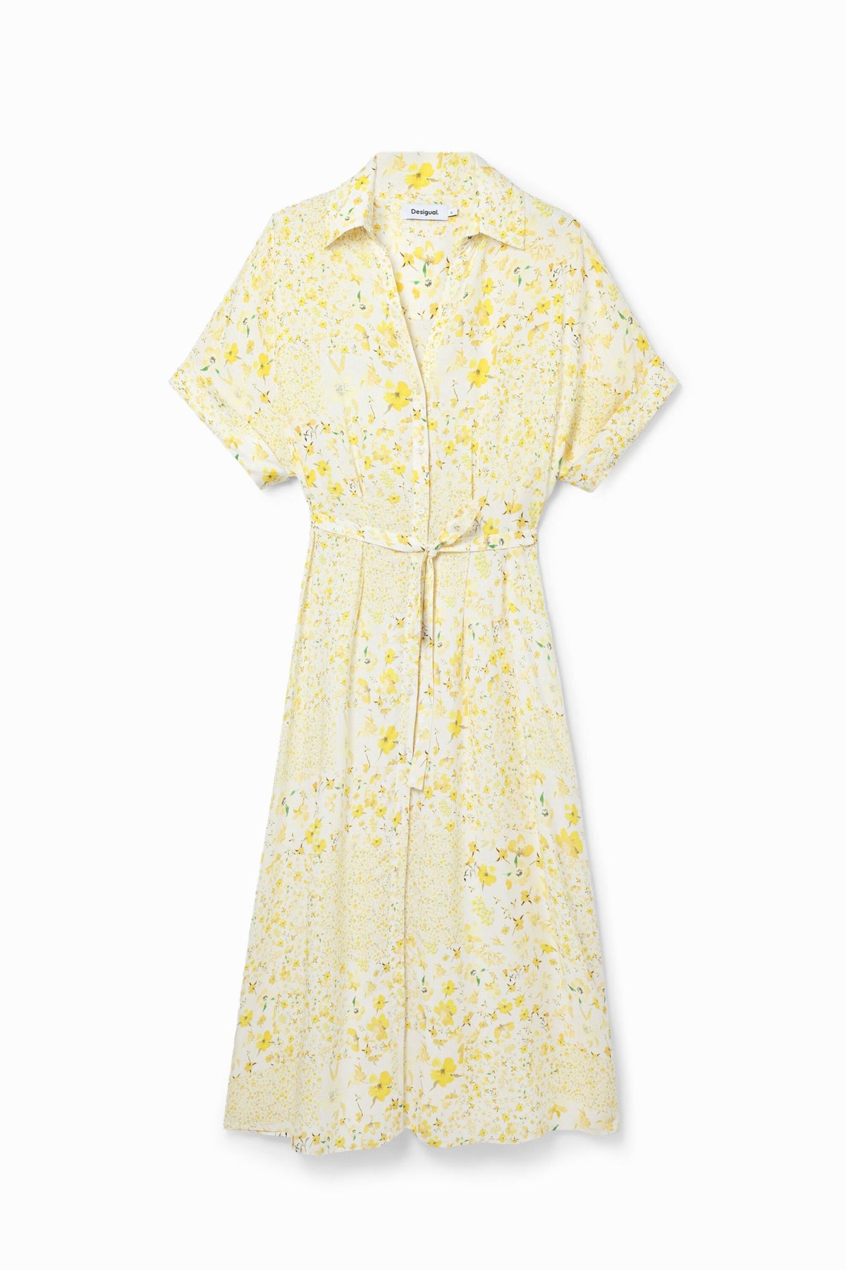 Desigual Floral Midi Shirt Dress