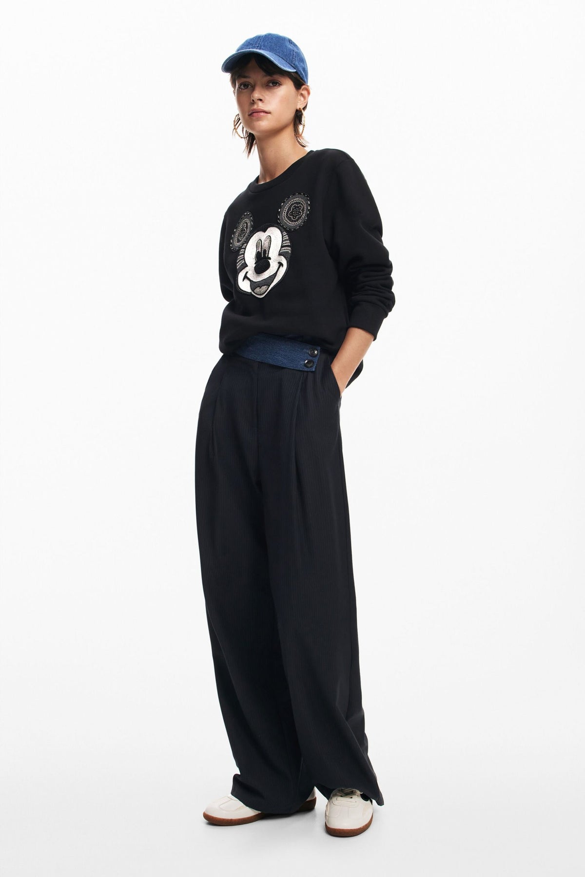 Desigual Mickey Mouse Face Sweatshirt