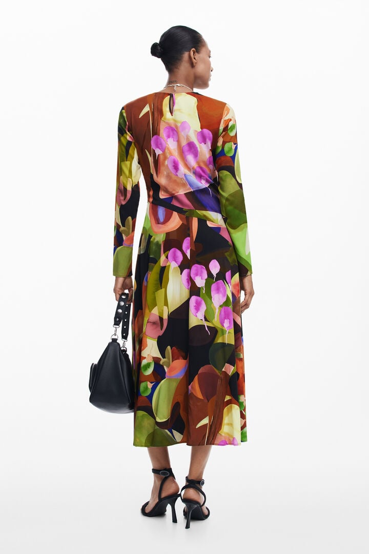 Desigual Printed Midi Dress M. Christian Lacroix
