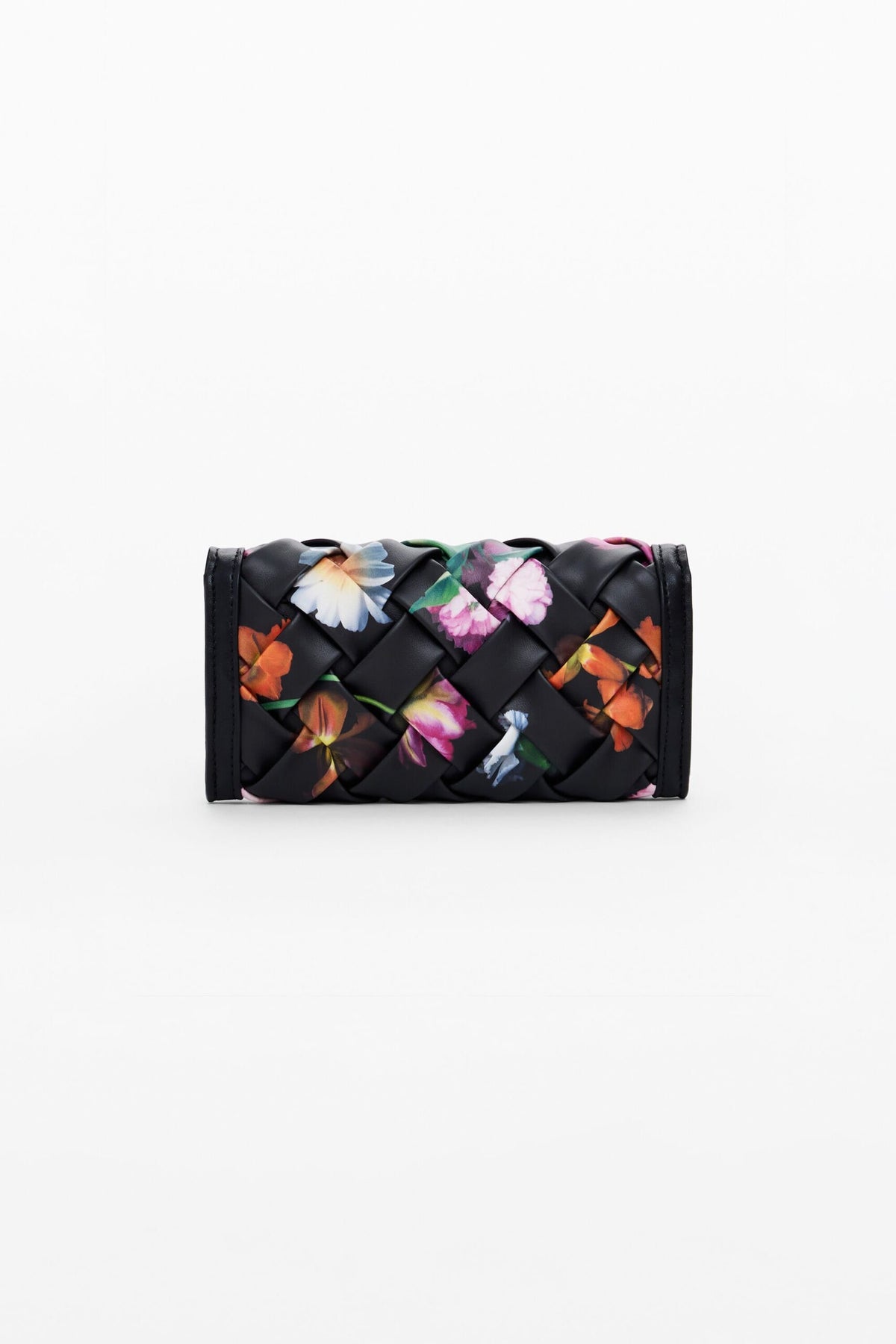 Desigual Large braided floral wallet