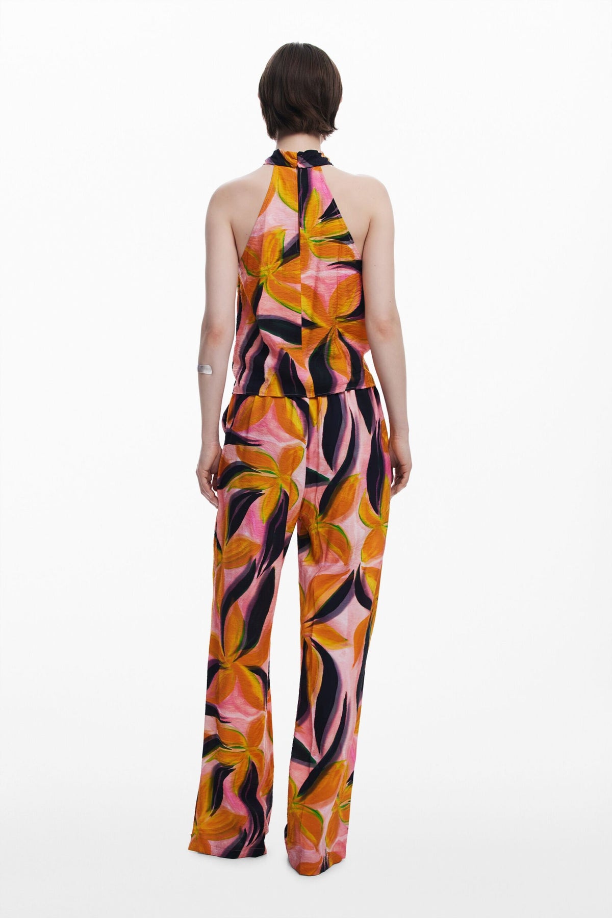Desigual Crossed flowers T-shirt