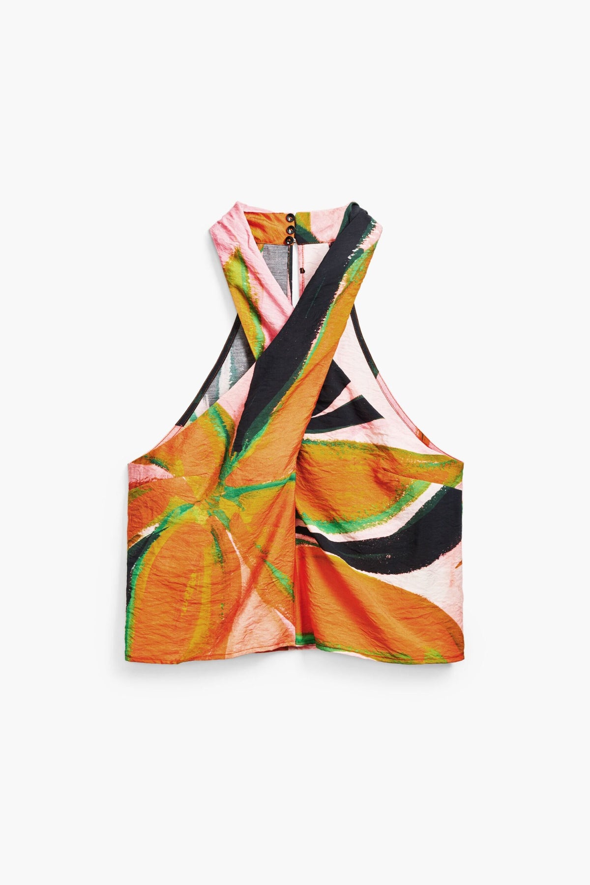 Desigual Crossed flowers T-shirt