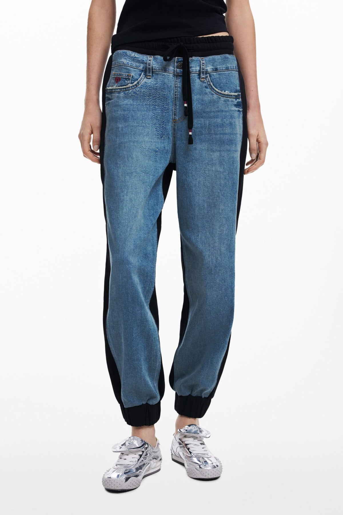 Desigual Contrast jogger jeans