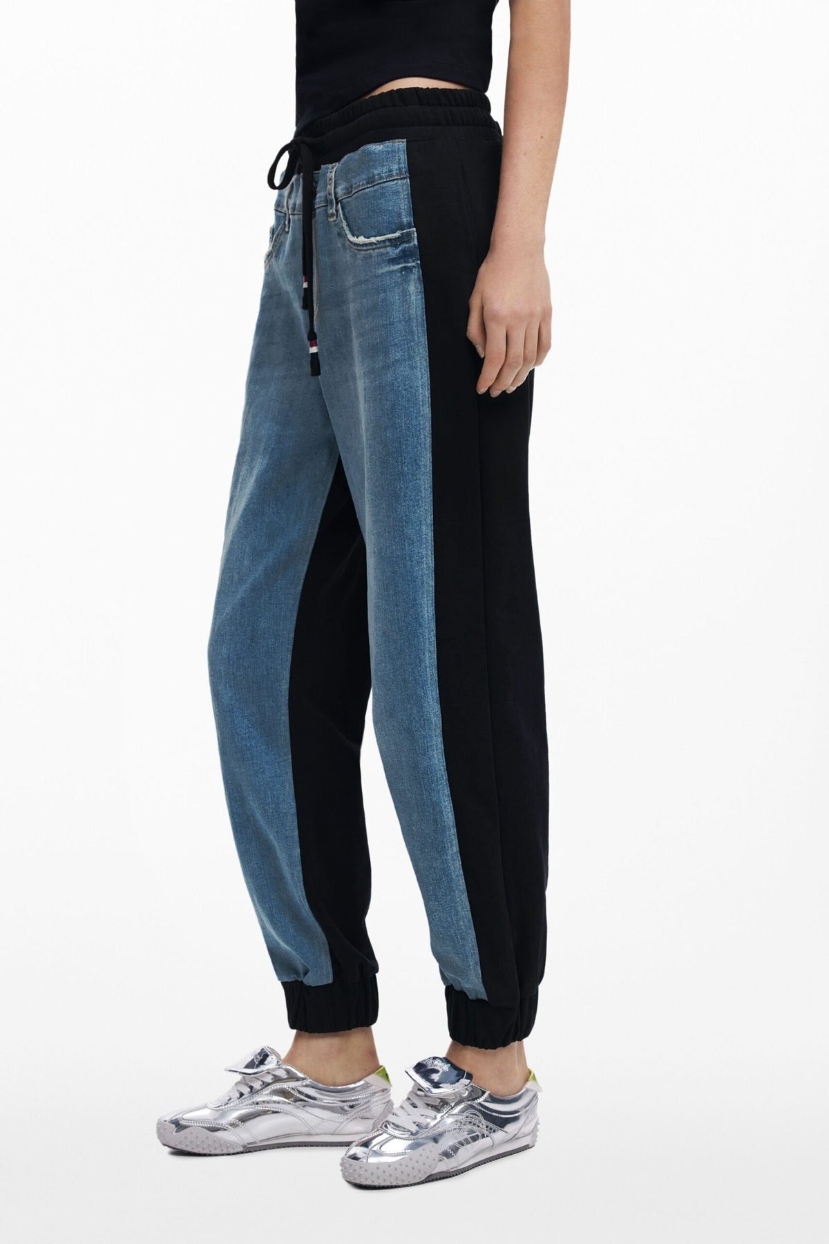 Desigual Contrast jogger jeans