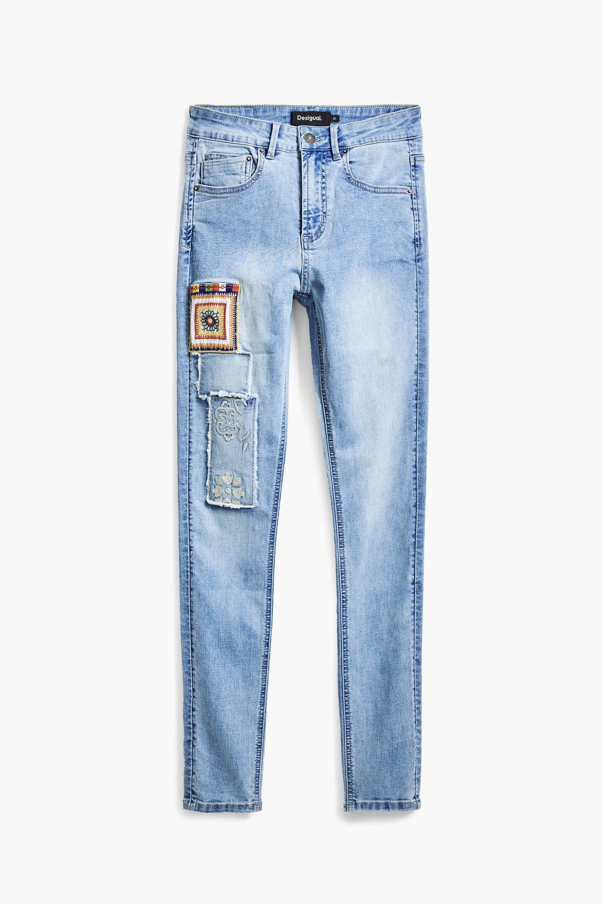 Desigual Slim jeans with patches