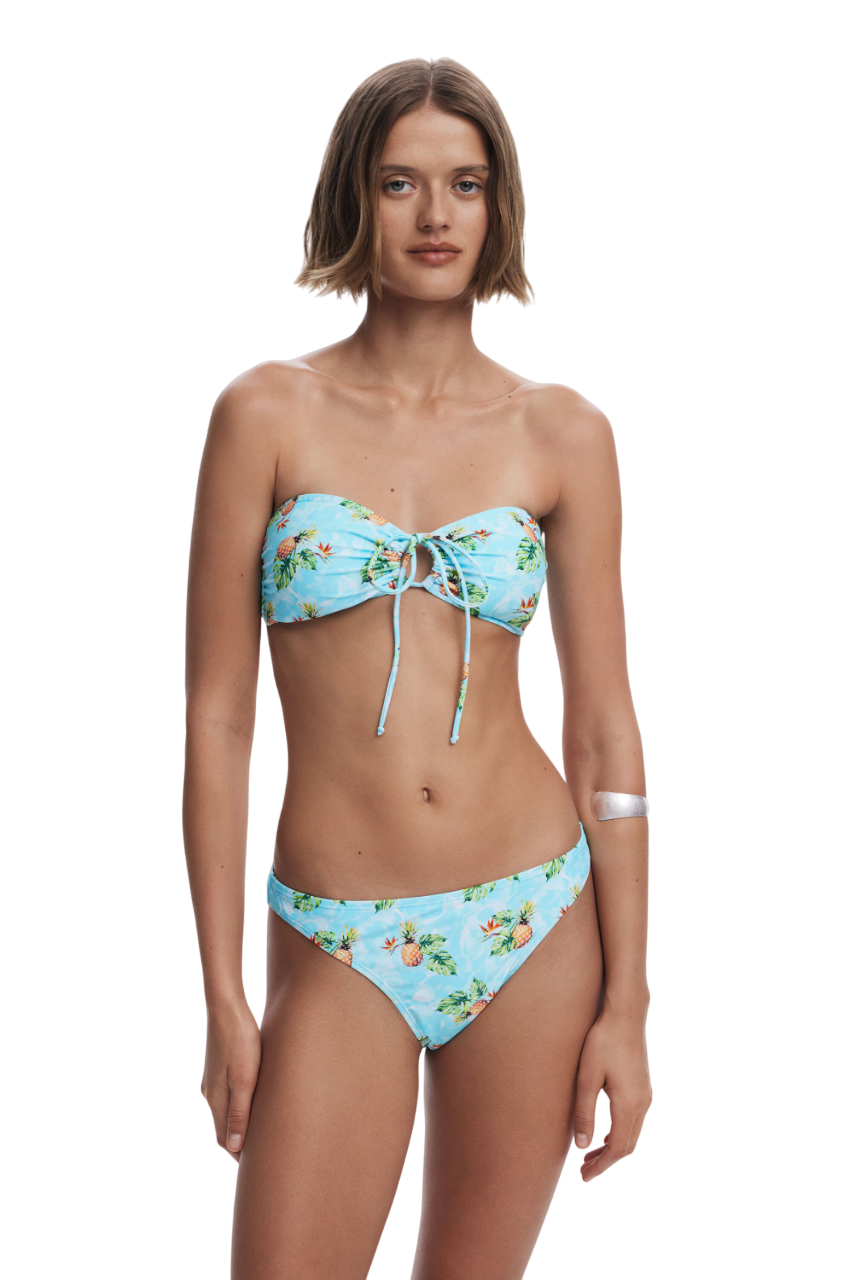 Desigual Pineapple bikini top