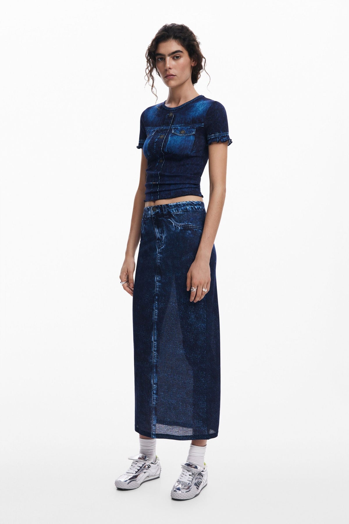 Desigual Denim effect T-shirt