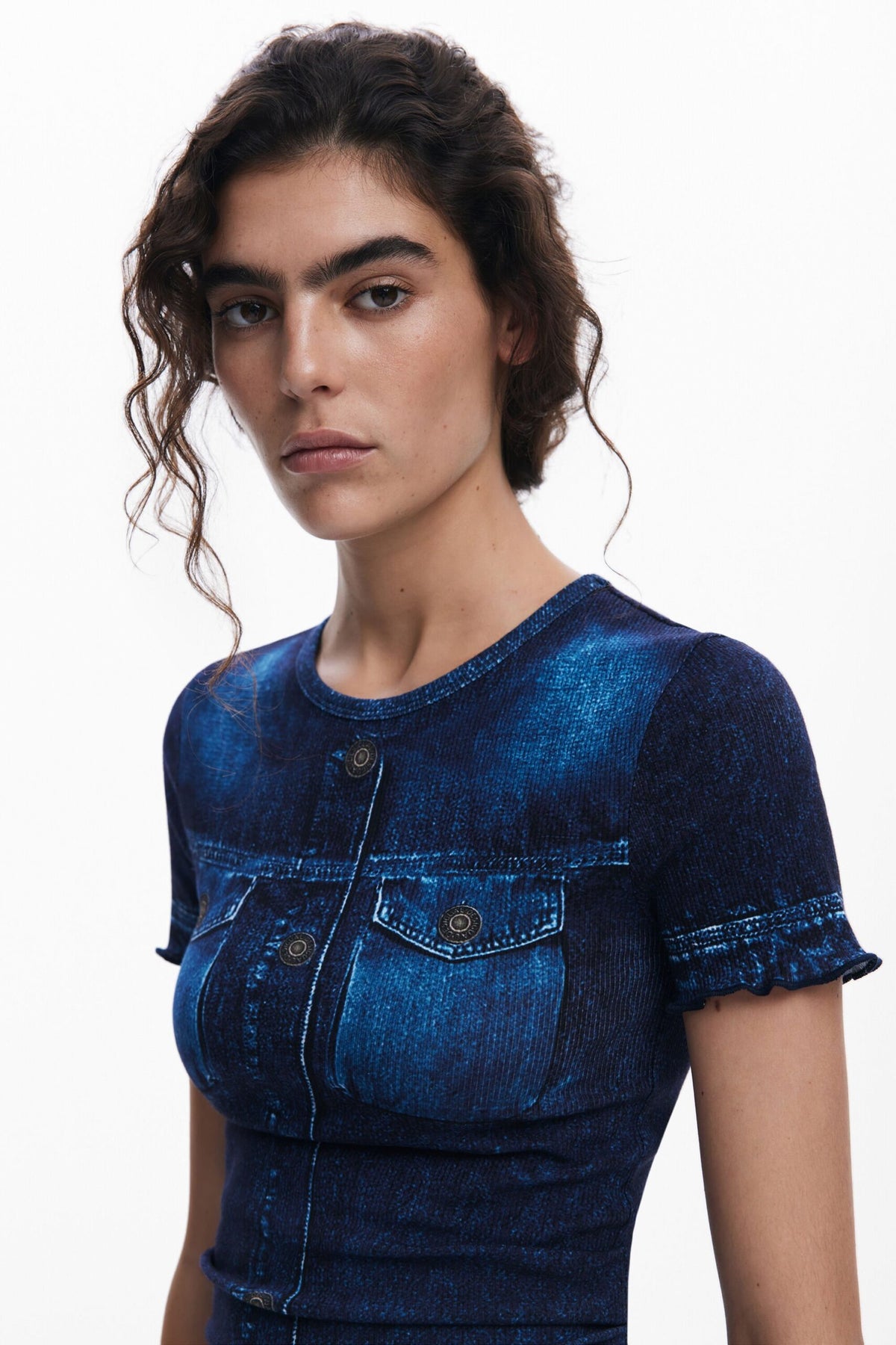Desigual Denim effect T-shirt