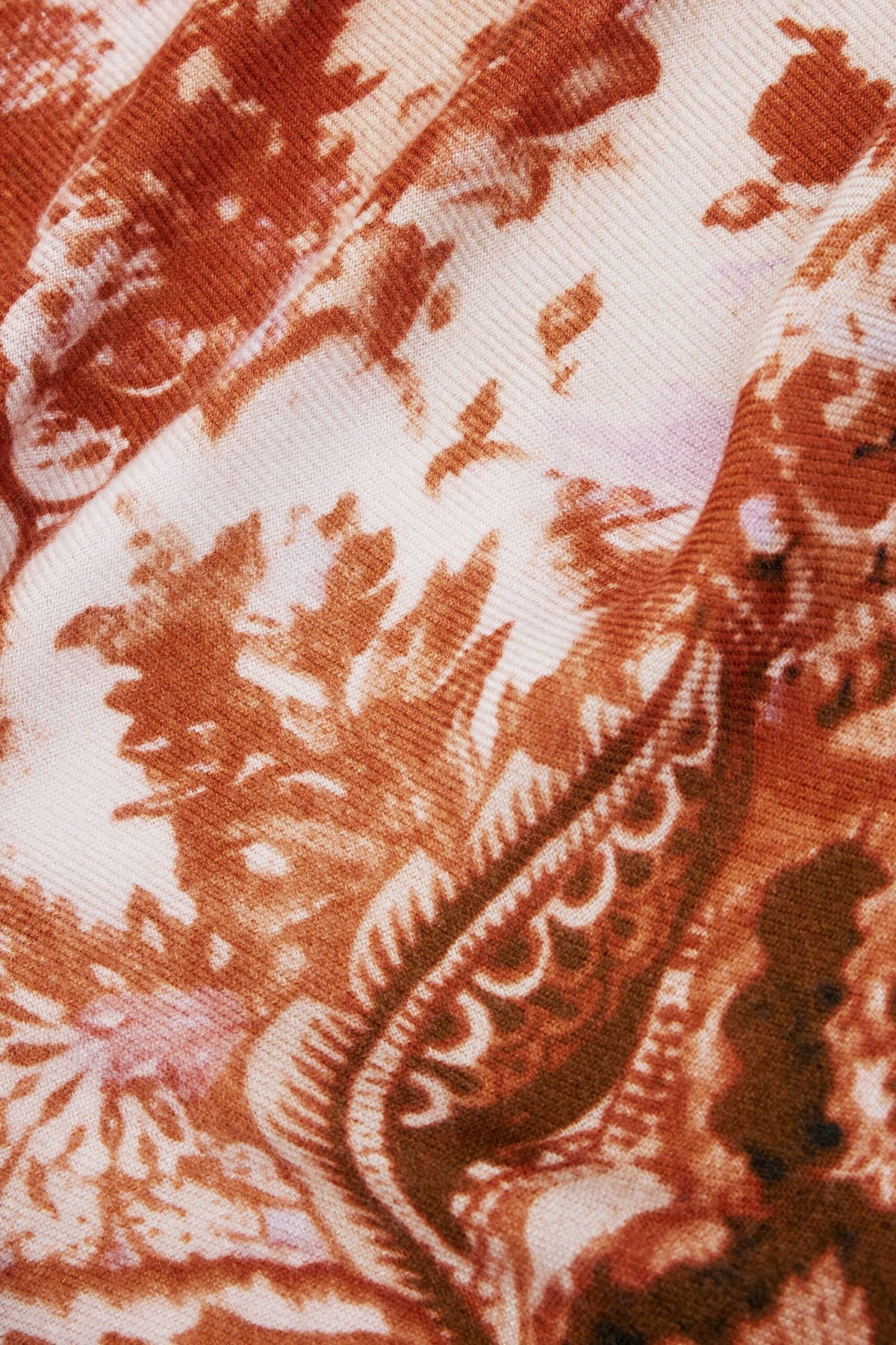 Desigual Rectangular paisley scarf