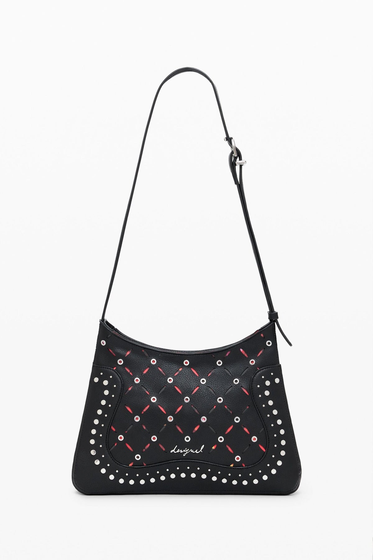 Desigual Small perforated faux leather bag