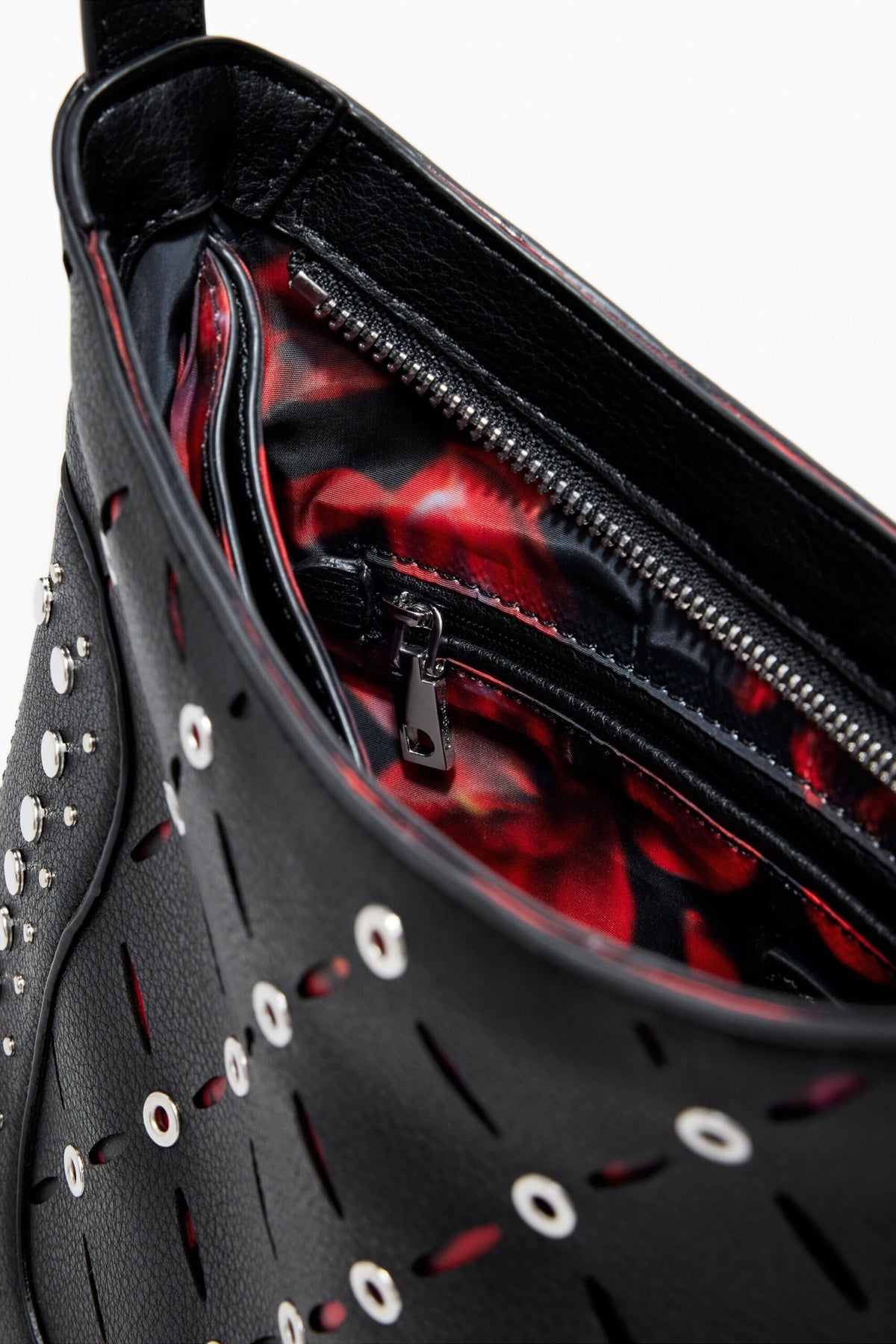 Desigual Small perforated faux leather bag