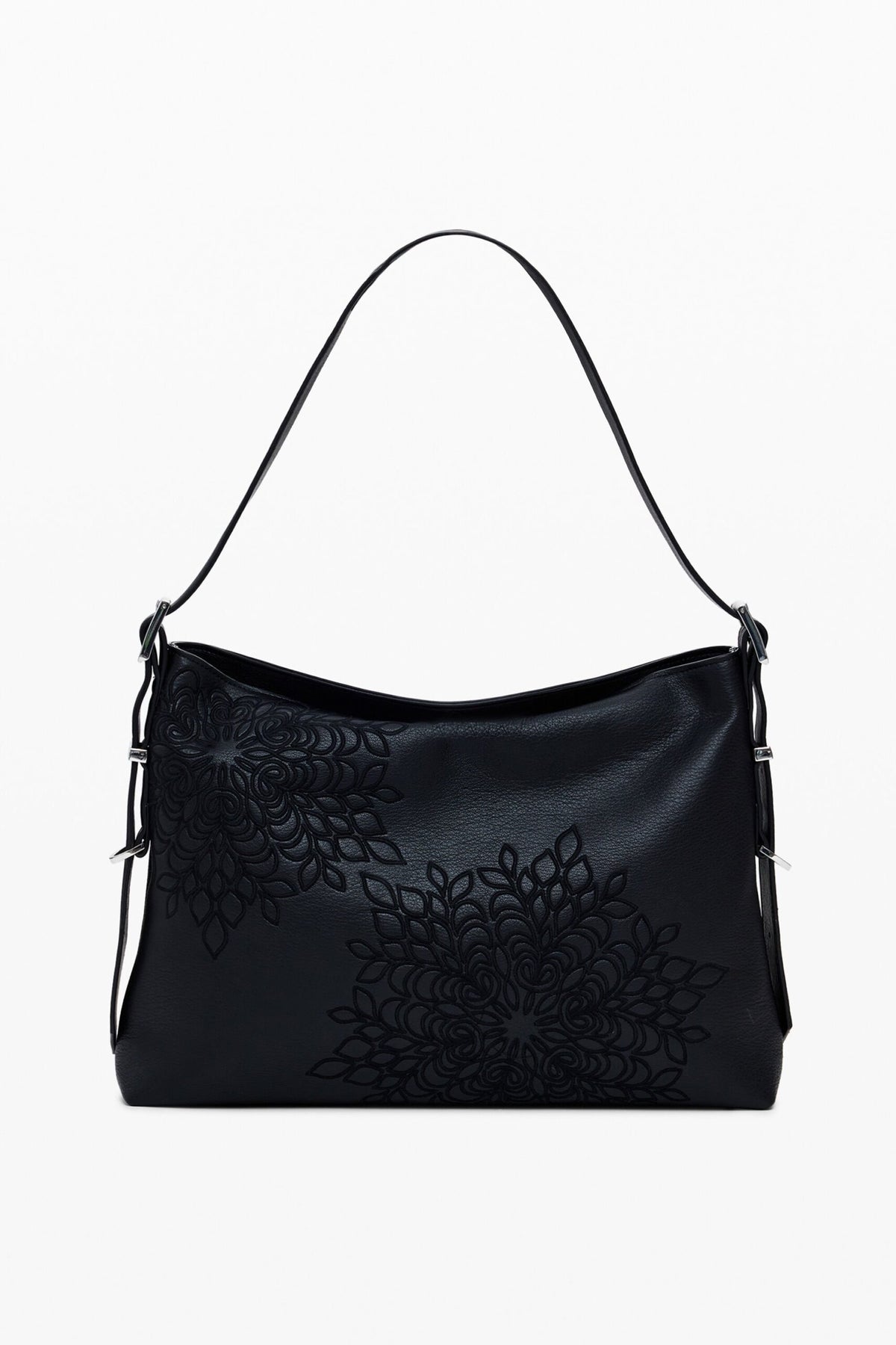 Desigual Medium embroidered faux leather bag