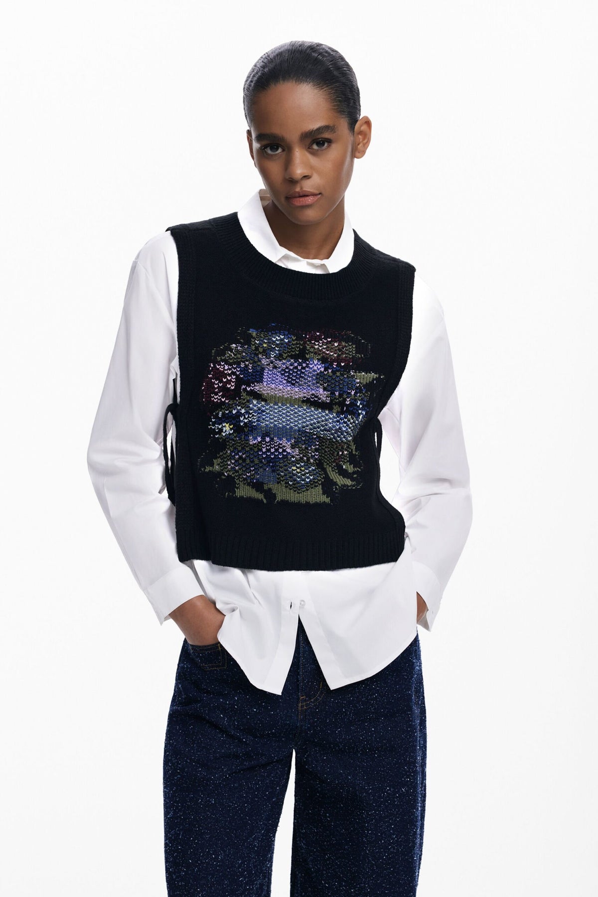 Desigual 2-in-1 floral shirt