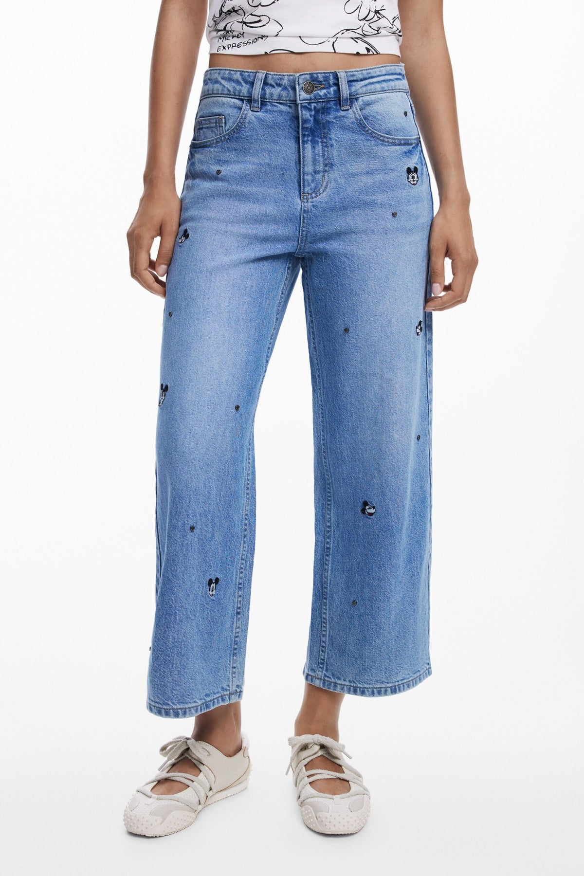 Desigual Mickey™ culotte jeans