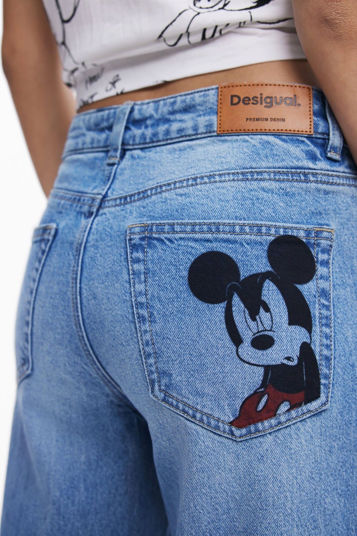 Desigual Mickey™ culotte jeans