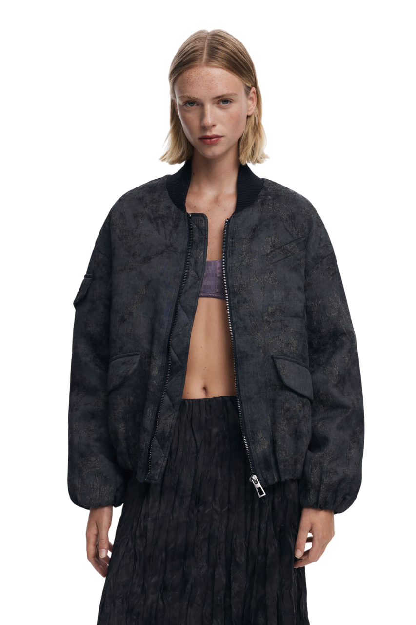 Desigual Embroidered bomber jacket