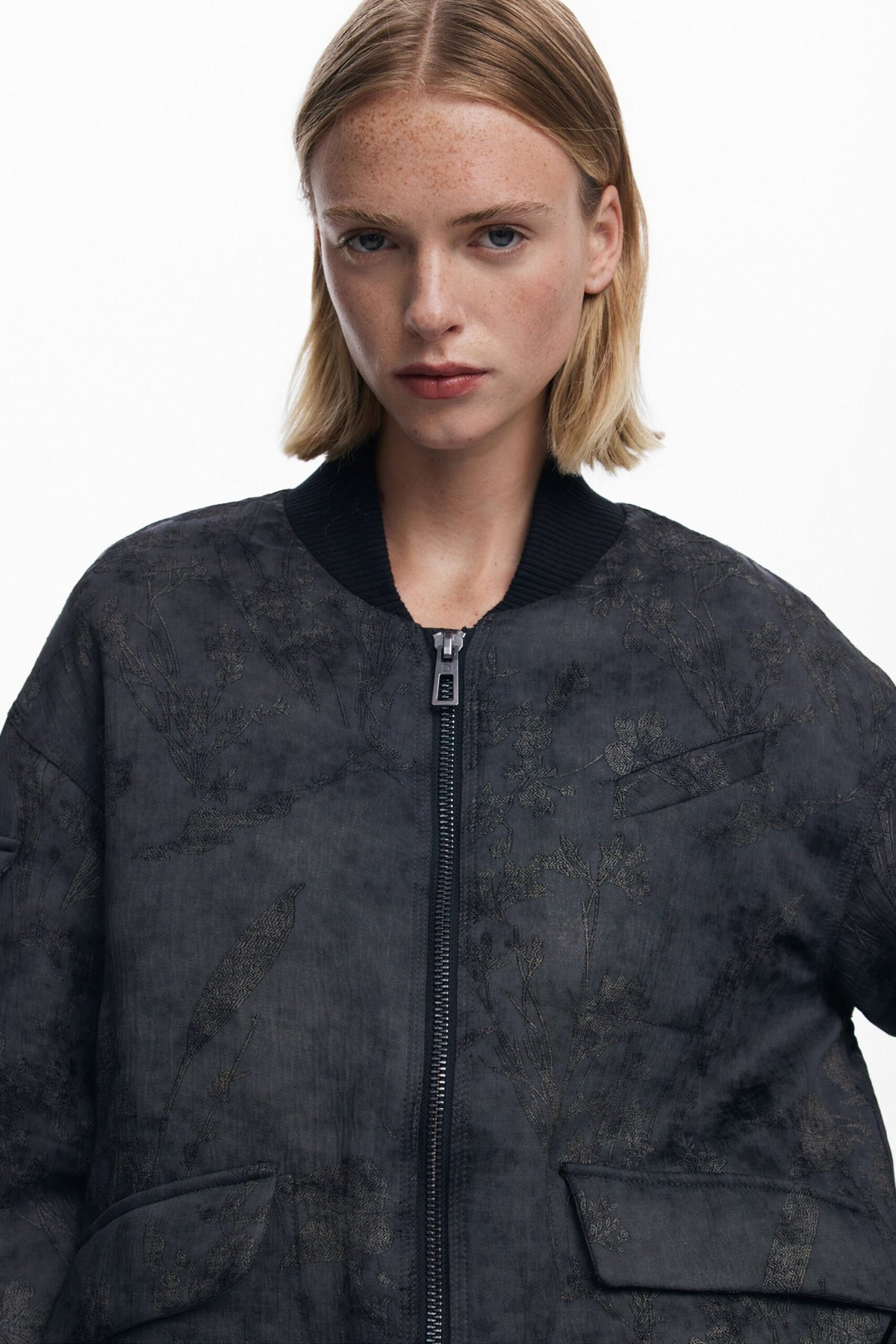 Desigual Embroidered bomber jacket