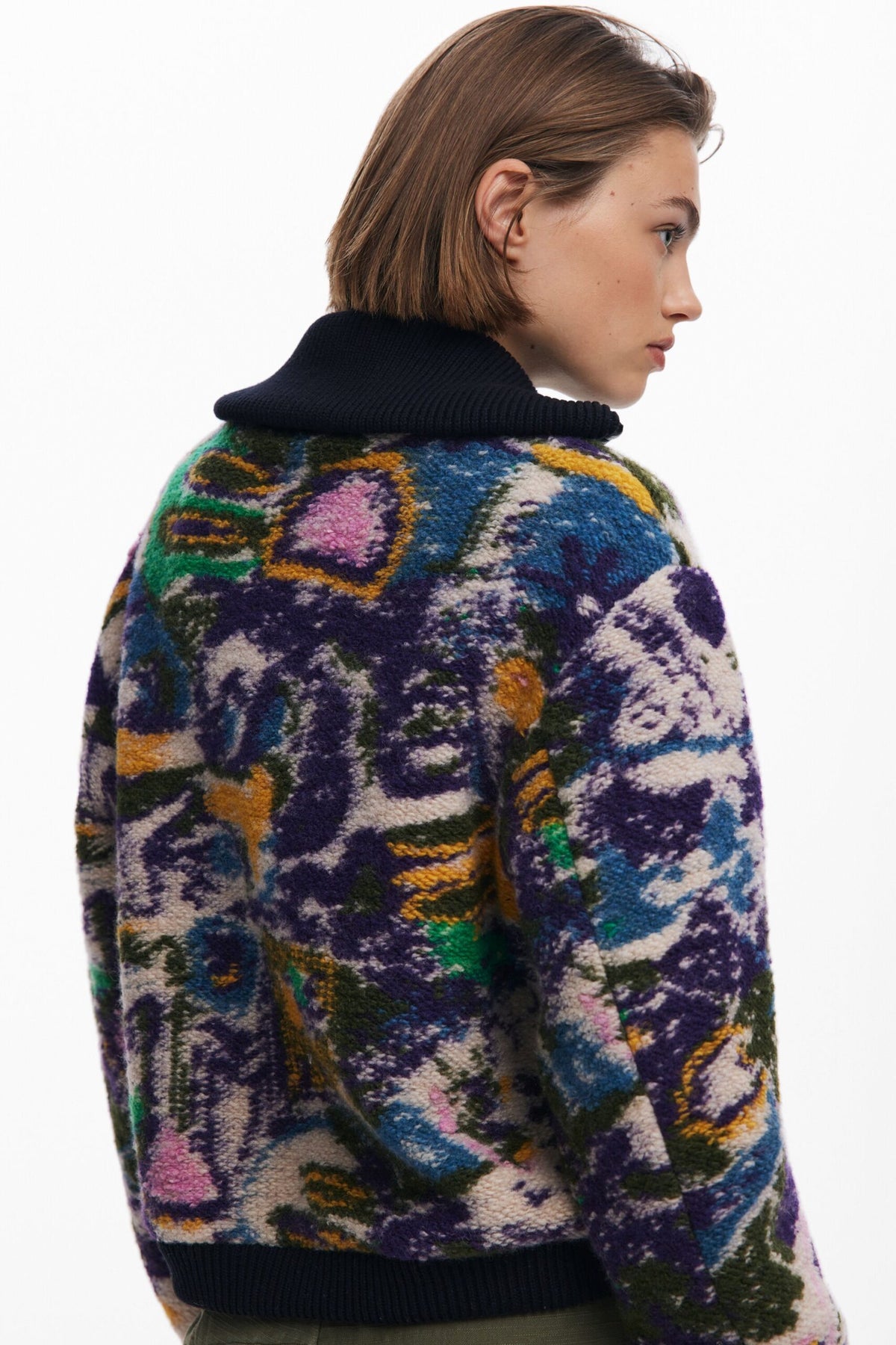 Desigual Heathered bomber jacket