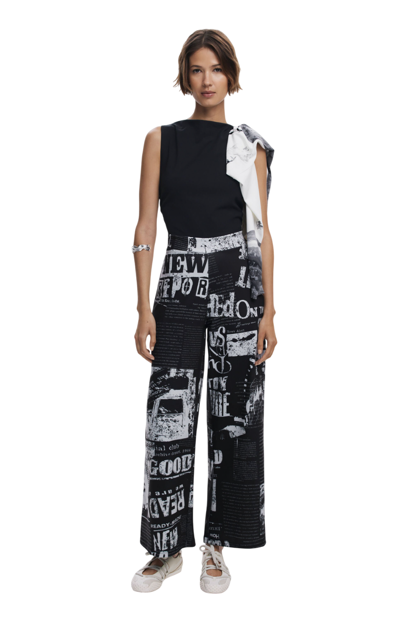 Desigual Combined newspaper jumpsuit
