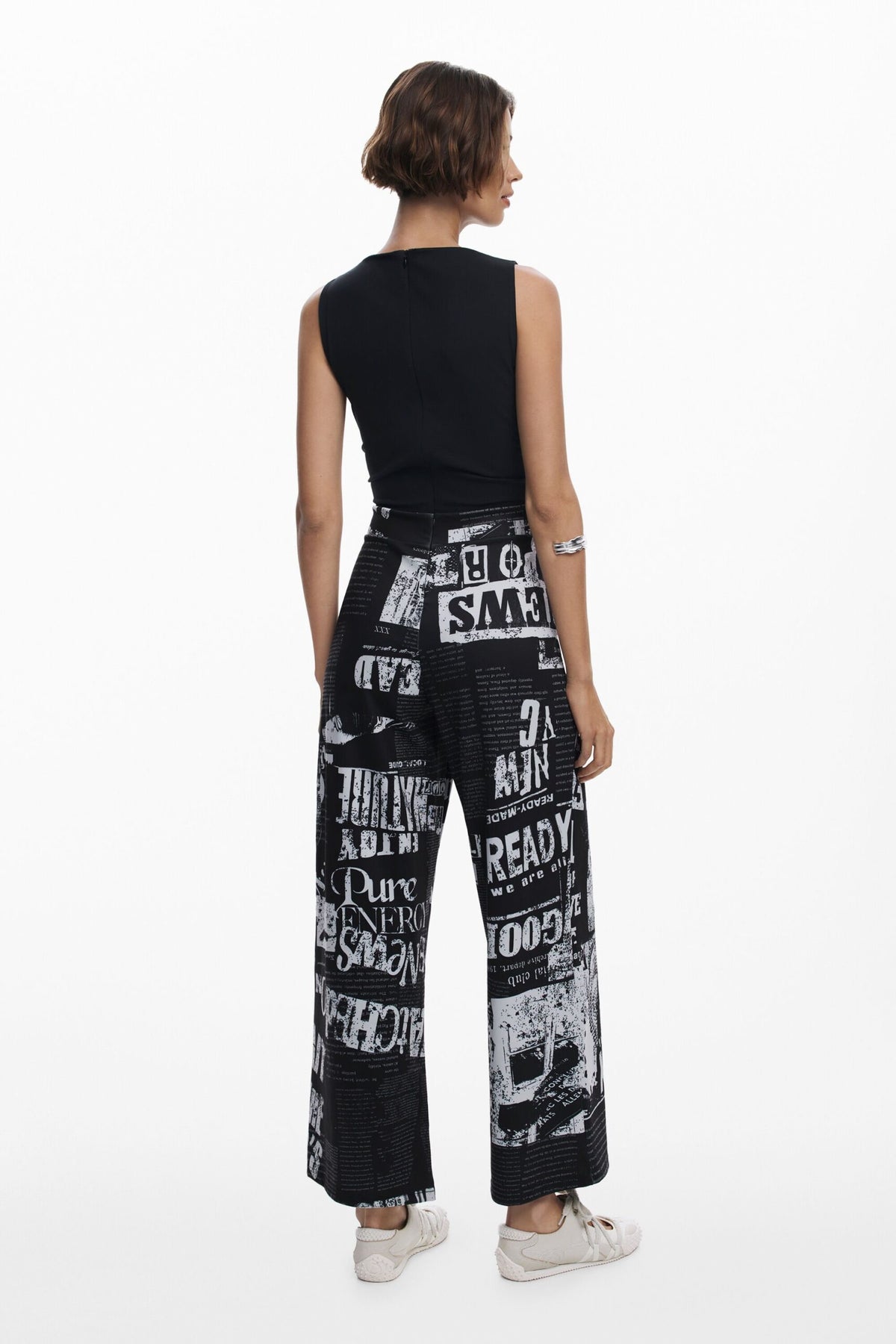 Desigual Combined newspaper jumpsuit