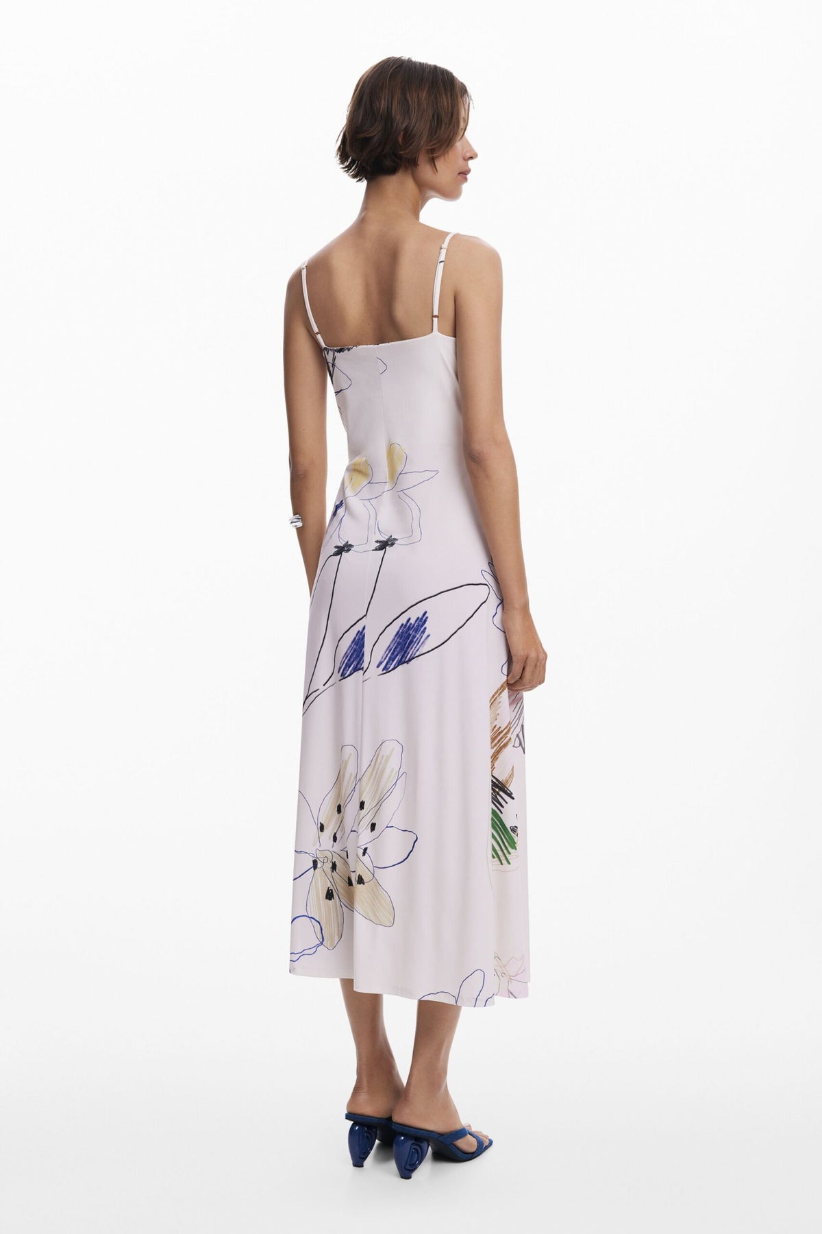 Desigual 2-in-1 brushstroke dress