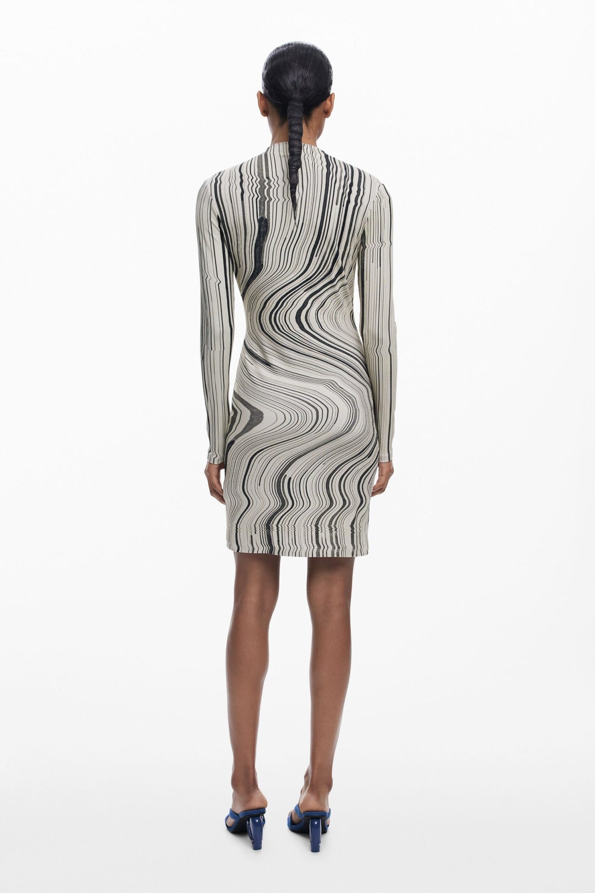 Desigual Wavy striped dress