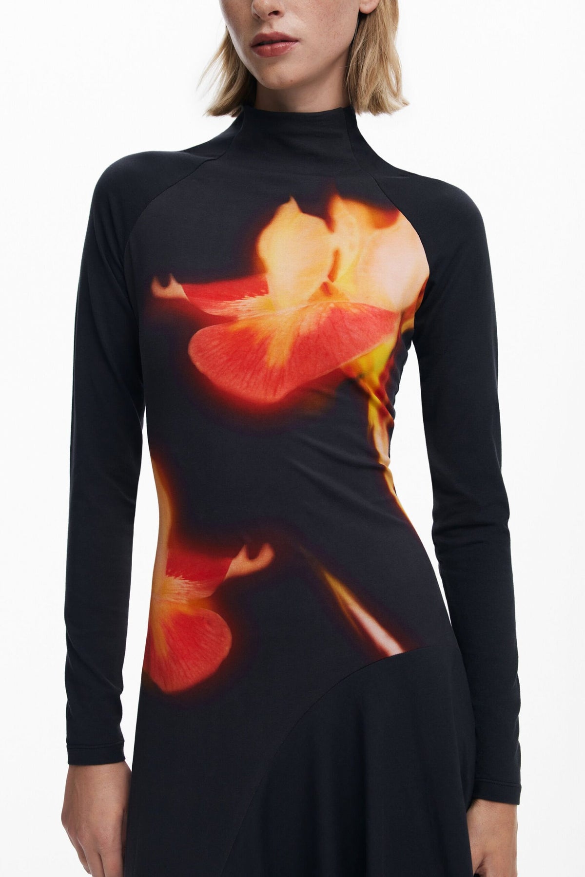 Desigual Asymmetric fitted dress