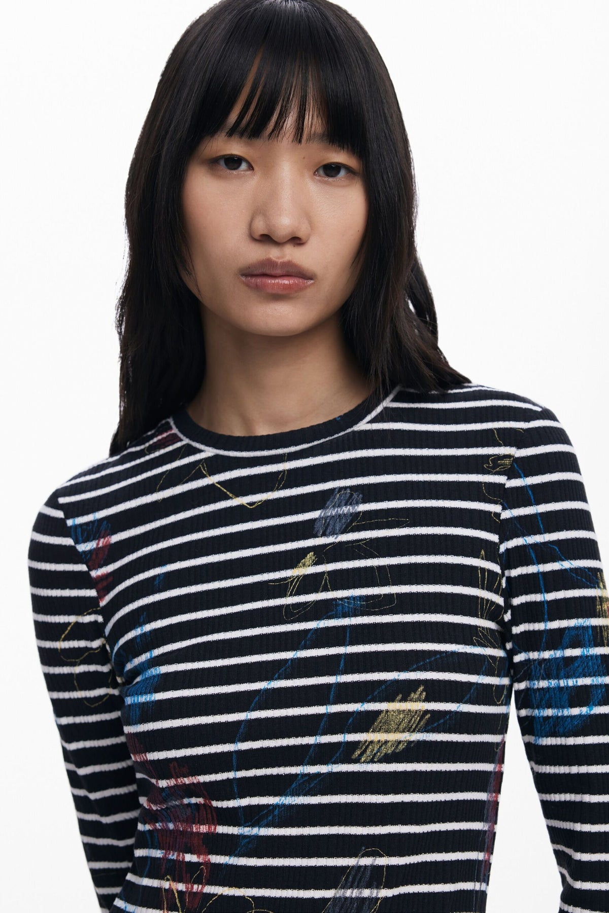 Desigual Striped combined dress
